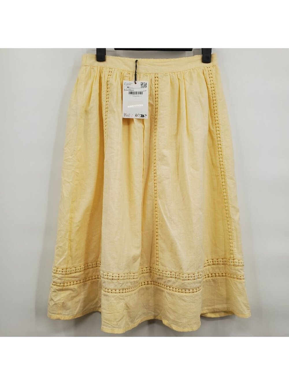 Mango Horseset Midi Skirt Girls Size 9 - 10 NWT Embroidered Details A Line